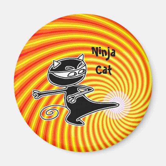 Ninja Chat Firekick Magnet (Devant)