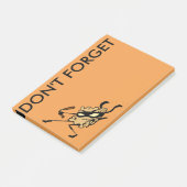 NINJA CHEEST MET NUNCHUCKS POST IT NOTEPAD POST-IT® NOTES (Schuin)