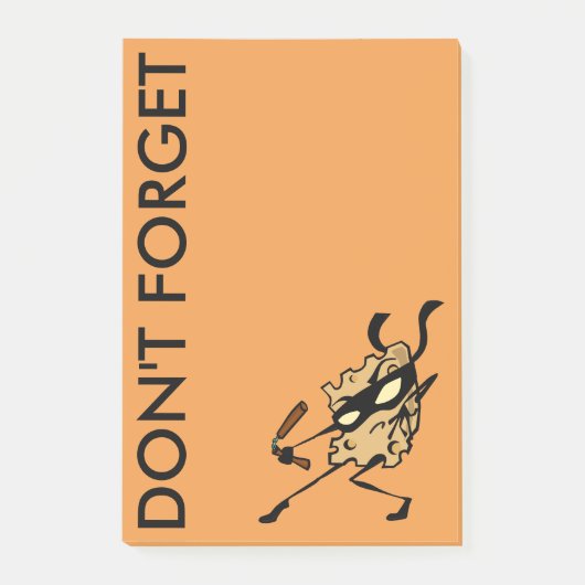 NINJA CHEEST MET NUNCHUCKS POST IT NOTEPAD POST-IT® NOTES (Voorkant)