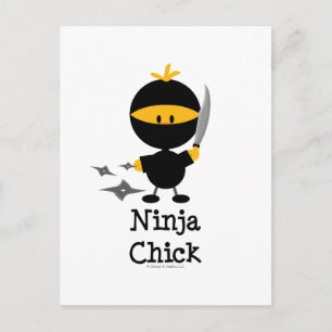 Ninja Chick Briefkaart