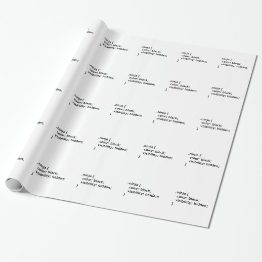 Ninja-code, script cadeaupapier (Uitgerold)