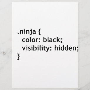 Ninja-code, script custom briefhoofd