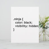 Ninja-code, script custom briefhoofd (Staand voorkant)