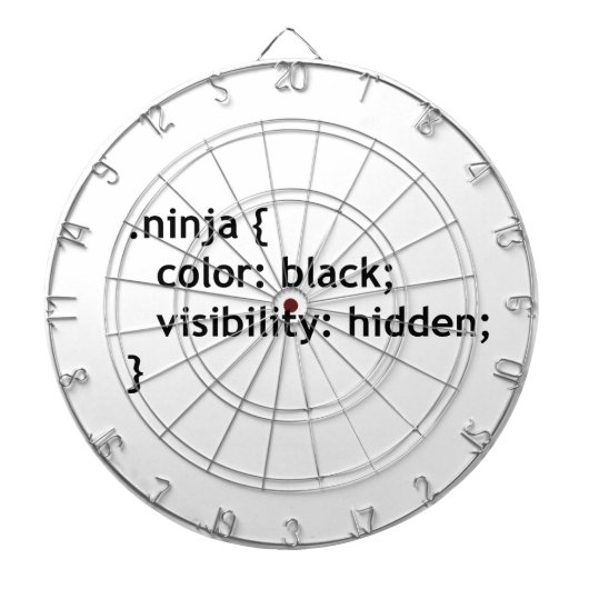 Ninja-code, script dartbord (Voorkant)