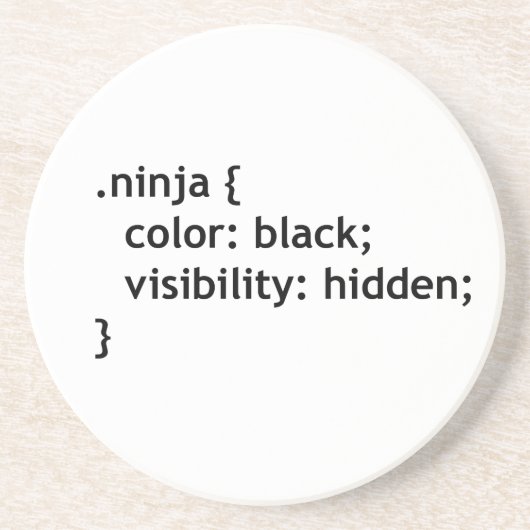 Ninja-code, script zandsteen onderzetter (Voorkant)