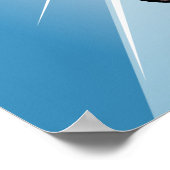 Ninja Cog sur Blue Poster Imprimer (Coin)