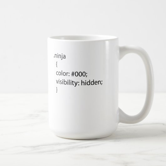 Ninja css-definitie koffiemok (Rechts)