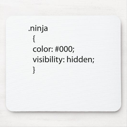 Ninja css-definitie muismat (Voorkant)