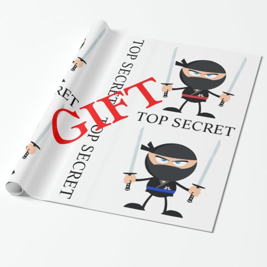 Ninja de Gift Guards Cadeaupapier (Uitgerold)
