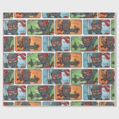  Ninja-Design Cadeaupapier (Vlak)
