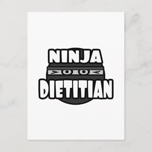 Ninja Dietitian Briefkaart (Voorkant)