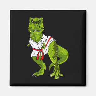 Ninja Dinosaur Vechtkunst Grappige Judo Karate Din Magneet