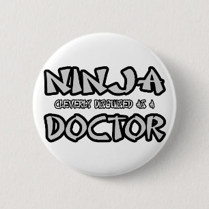 Ninja...dokter Ronde Button 5,7 Cm
