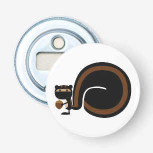 Ninja-eekhoorn Button Flesopener