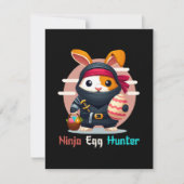Ninja Egg Hunter Feestdagenkaart (Voorkant)
