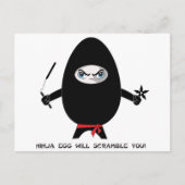 Ninja Egg vous écrasera Carte Postale (Devant)