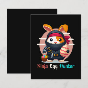 Ninja Eier Jager RSVP Kaartje