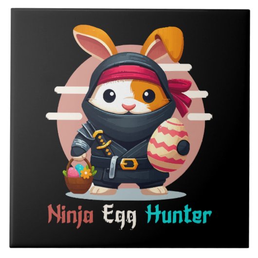 Ninja Eier Jager Tegeltje (Voorkant)