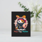 Ninja Eierjager Briefkaart (Staand voorkant)