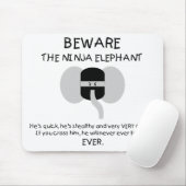 Ninja Elephant. Muismat (Met muis)
