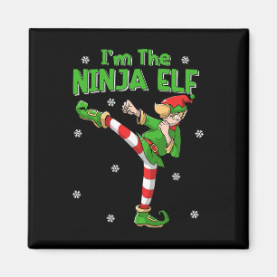 Ninja Elf Karate Taekwondo Martial Arts Mma Christ Magneet