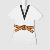 Ninja En Formation Ceinture Orange Personnalisée (devant)