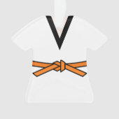 Ninja En Formation Ceinture Orange Personnalisée (devant)