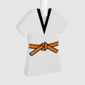 Ninja En Formation Ceinture Orange Personnalisée (devant)