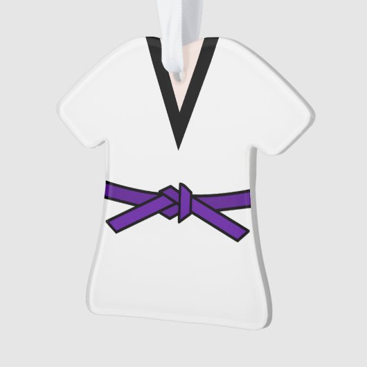 Ninja En Formation Ceinture Violette Personnalisée (devant)