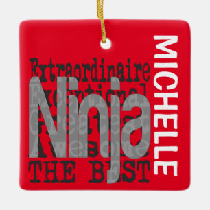 Ninja Extraordinaire CUSTOM Keramisch Ornament