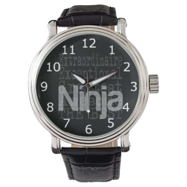 Ninja Extraordinaire Horloge (Voorkant)