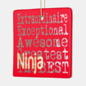 Ninja Extraordinaire Keramisch Ornament (Links)