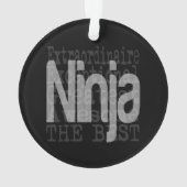 Ninja Extraordinaire Ornament (achterkant)
