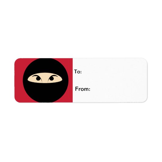 Ninja Face Etiket (Voorkant)
