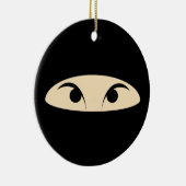 Ninja Face Keramisch Ornament (Rechts)