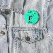 Ninja Fish Button Badge (In situ)