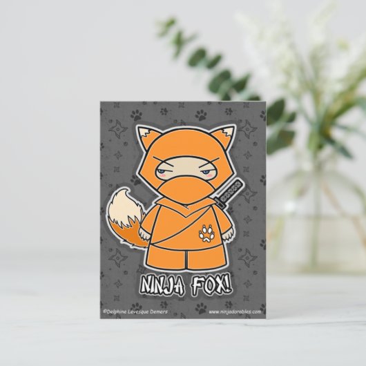 Ninja Fox ! Carte postale (Debout devant)