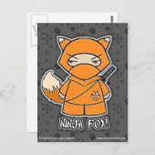 Ninja Fox ! Carte postale (Devant / Derrière)