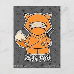 Ninja Fox ! Carte postale