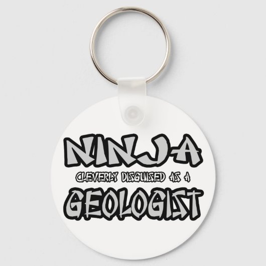 Ninja...Geoloog Sleutelhanger (Voorkant)