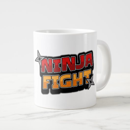 NINJA-GEVECHT EXTRA GROTE BEKER (Voorkant rechts)