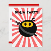 Ninja-gezicht Kaart (Voorkant / Achterkant)