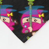 Ninja Girl Fleece Deken (Hoek)