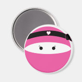 Ninja Girl Magneet (Voorkant / Achterkant)