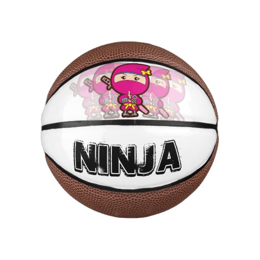 Ninja Girl Mini Basketbal (Voorkant)