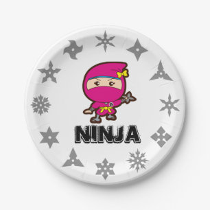Ninja Girl Papieren Bordje
