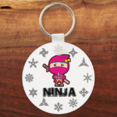 Ninja Girl Sleutelhanger (Voorkant)