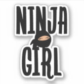Ninja Girl Sticker (Voorkant)