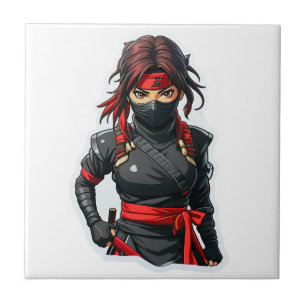 Ninja Girl Tegeltje