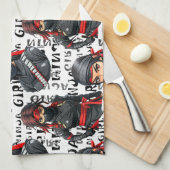 Ninja Girls Anime With Text Pattern Design Theedoek (Quarter Fold)